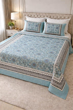 Sombre weave of blue